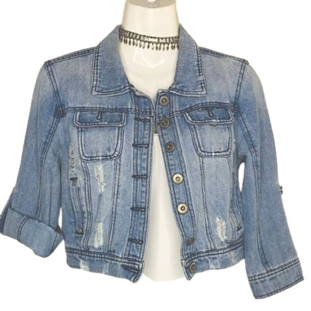 💋Highway Jeans, jean distressed cropped ja…